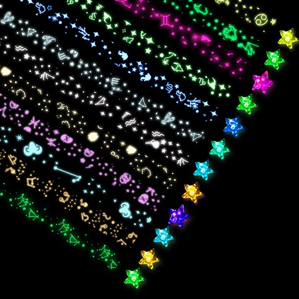 210 Sheets Luminous Origami Stars Paper Strips Lucky Star Decor Folding Paper Craft Paper DIY Arts Crafting Supplies