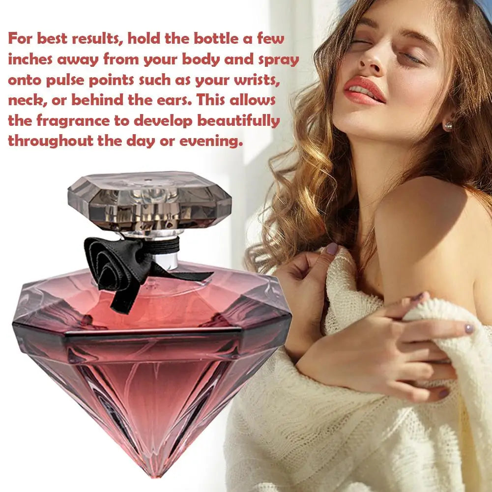 Floral Fruity Perfume For Women - Captivating & Long Lasting Fragrance, 75ml Diamond Eau De Parfum, Elegant Daily Scent