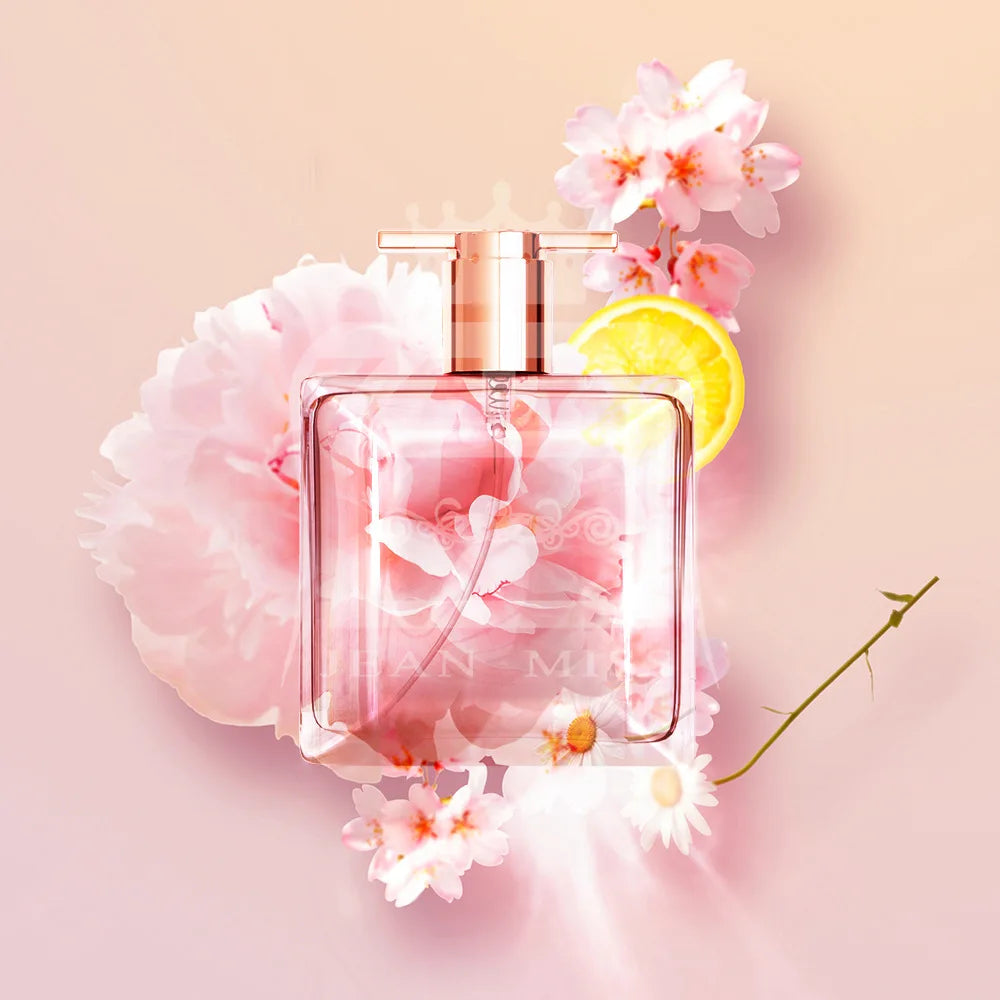 Parfum pour femme longue durée, vaporisateur, parfum sexy, frais et naturel, notes florales et fruitées.