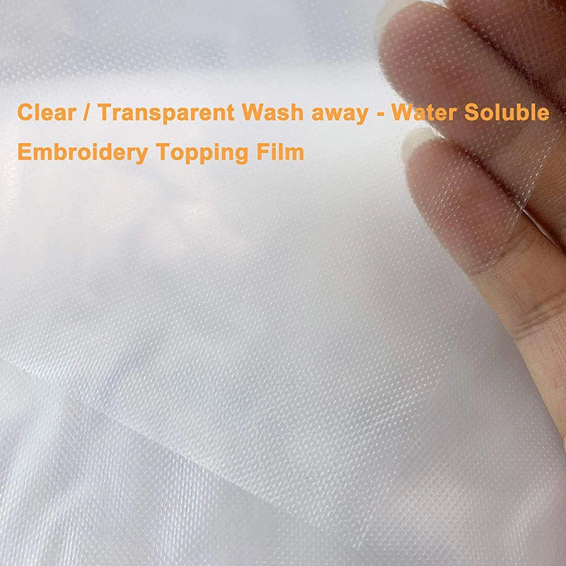 1x1M PVA Water Soluble Film Embroidery Stabilizer Computer Embroidery Backing DIY Manual Embroidery Pattern Transfer Cloth