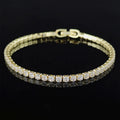 New Luxury Gold Silver Color on Hand Princess Bracelet Bangle for Women Anniversary Gift Jewelry Wholesale