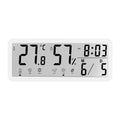 Large Screen LCD Digital Wall Clock Temperature Date Week Display Digital Wall Clock Humidity 12/24H Format Desktop Clock