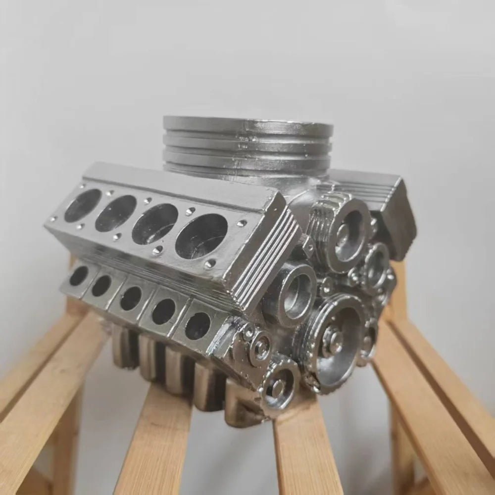 Cool Pen Holder V8 Car Engine Pen Holder Unique Stationery Organizer for Home Office Decor Desktop Ornament with Auto Engine