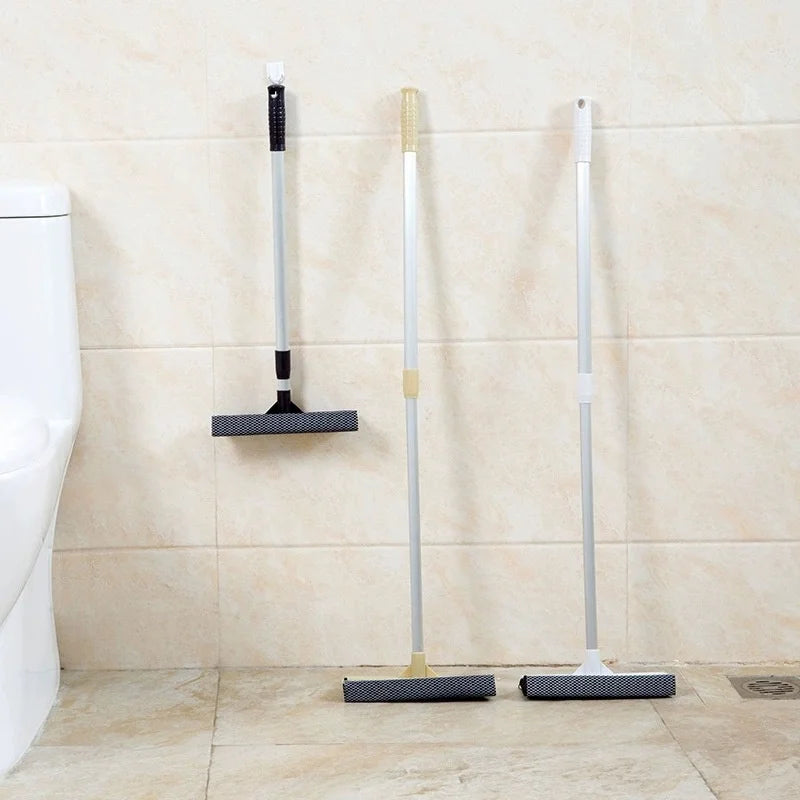 Window Cleaning Brush Bathroom Mirror Glass Wiper Car Cleaning Tool Sliding Door Shower Glass Door Clean Adjustable Long Handle